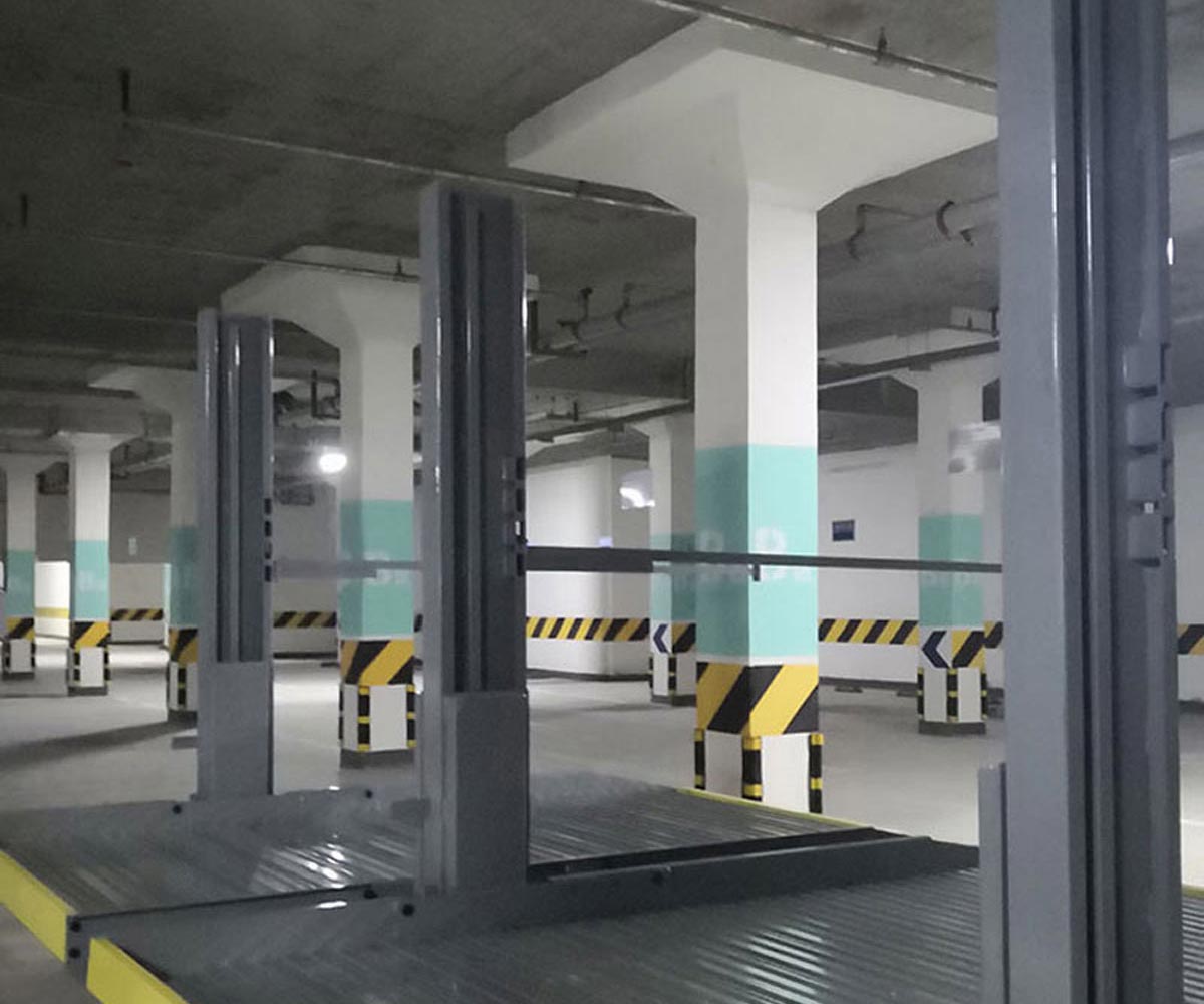 二層升降橫移停車庫短租